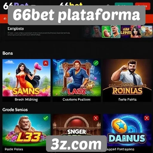 Exploração da oferta de jogos disponíveis na 66bet